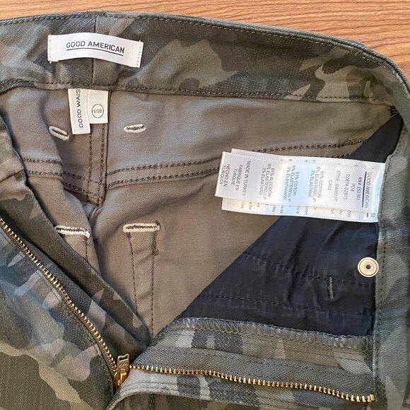 Good American Good Waist Camo-Print Skinny Jeans Size 6/28 - Picture 4 of 6